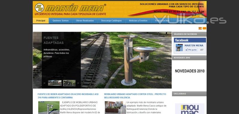 Diseño Web - Martín Mena - Mobiliario urbano (Valencia)