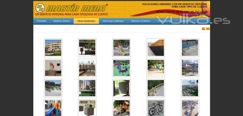 Pgina Web - Martn Mena - Mobiliario urbano