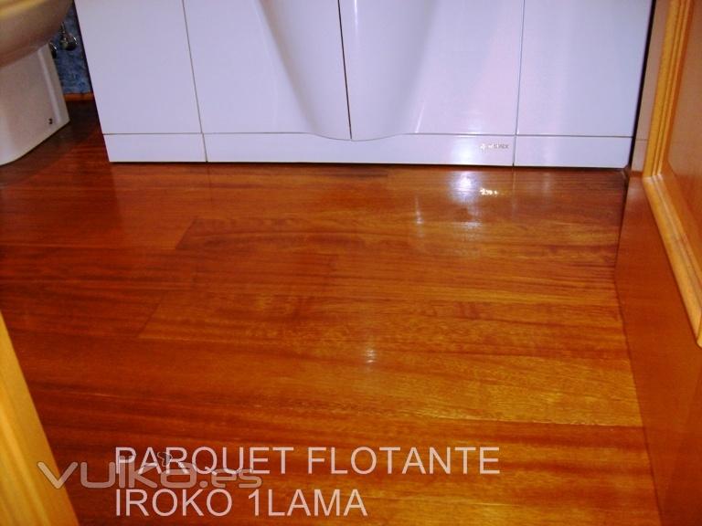 PARQUET FLOTANTE IROKO 1 LAMA