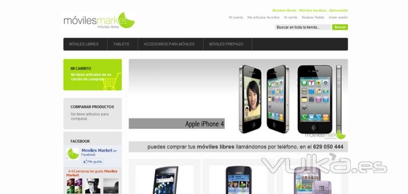 Diseño Web - Móviles libres - Móviles baratos. MOVILESMARKET.COM