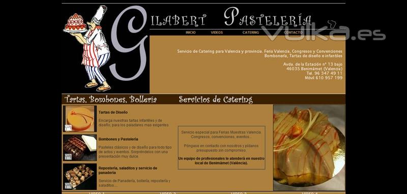 Página Web - Pastelería Gilabert