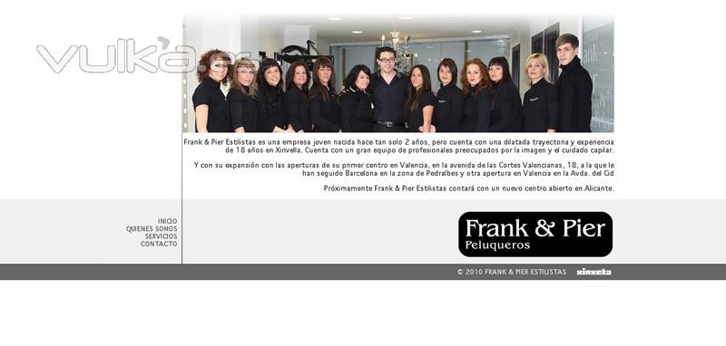 Diseño Web - FRANK & PIER ESTILISTAS (Valencia - Barcelona - Xirivella)