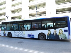Autobus semi-integral publicitario urbano de marbella