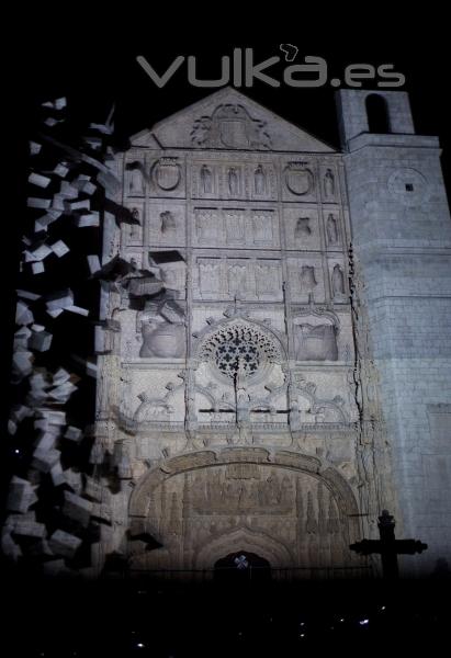 Video Mapping 3D sobre la fachada de la iglesia de San Pablo