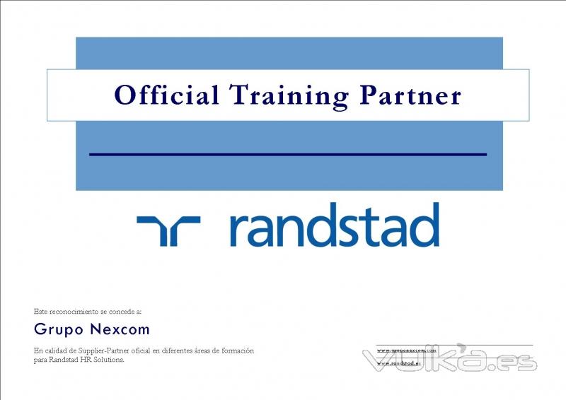 Reconocimiento como Partner de Randstad