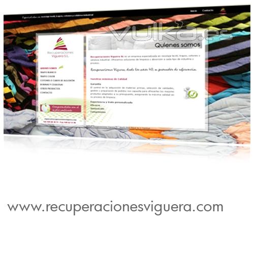 Diseo y desarrollo Web para una empresa especializada en reciclaje textil, trapos, cotones y celulo