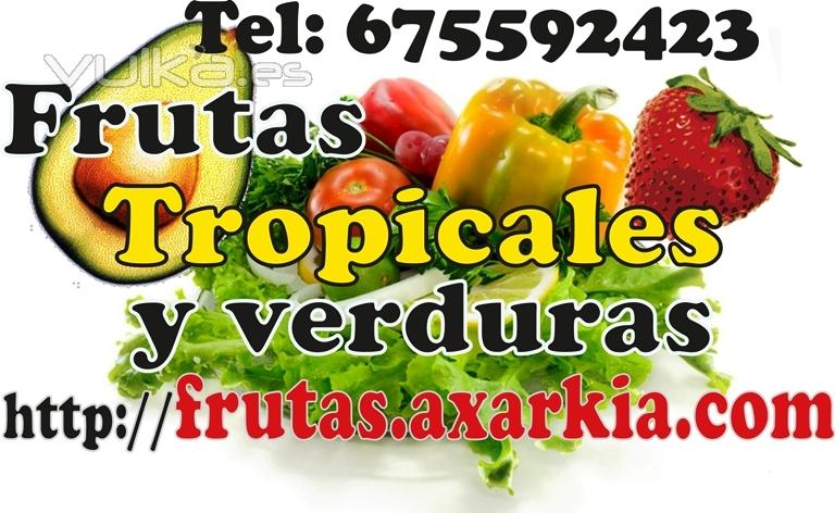 Frutas tropicales y verduras