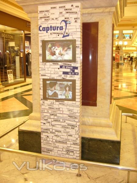 Videomaton con pantalla doble para el Centro Comercial GranVia 2