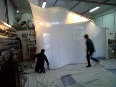 Curvado de aluminio para volumen textil de tubo redondo de 40