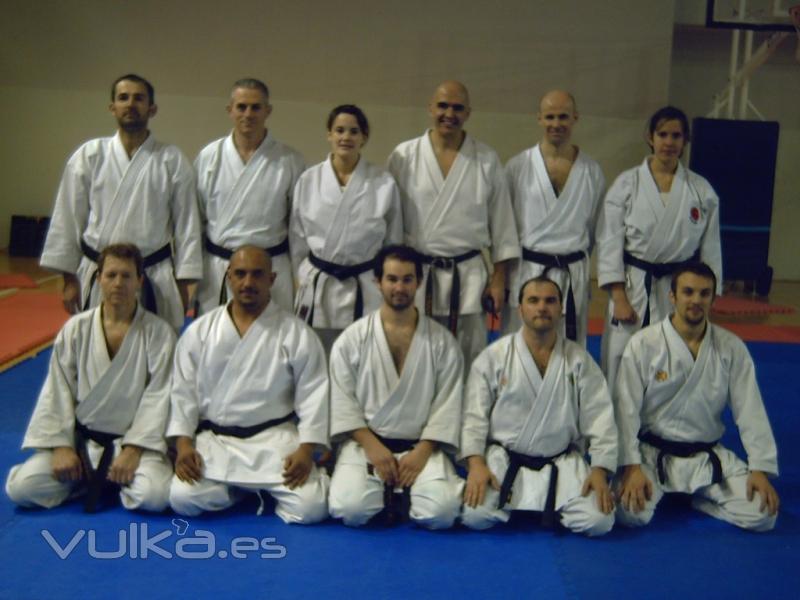 Con los compaeros de Karate