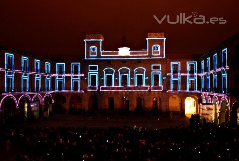 Video Mapping: vila nica. Xtraas Producciones