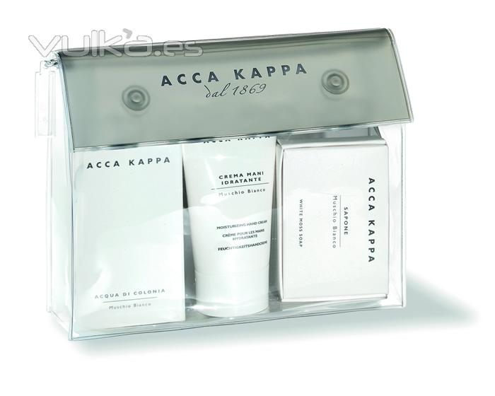 Set viaje white moss perfume + crema manos + jabn