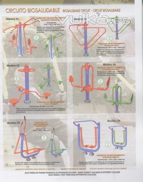 Circuito biosaludable para jardin o parques