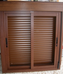 Aluminio lacado madera en corredera rpt