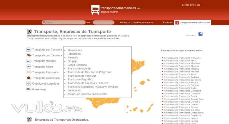 directorio de transportes y empresas de transporte