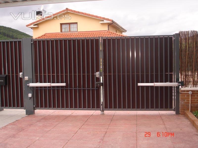 automatizacion de puertas batientes 