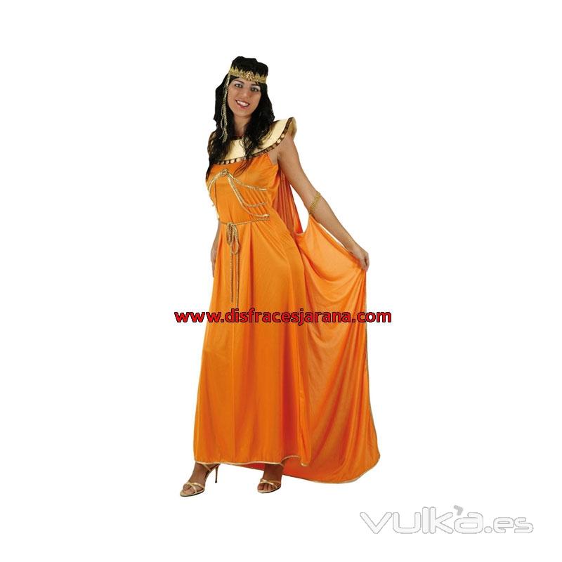 Disfraz de Egipcia, color naranja