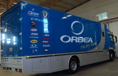 Carrozado de unidad movil para ciclismo