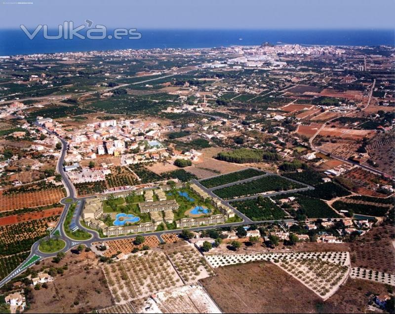 Documentos de planeamiento, Urbanizacin y proyecto de edificacin en La Xara - Denia- Vista General