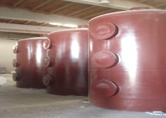 Depositos verticales de poliester para depuracion de gases