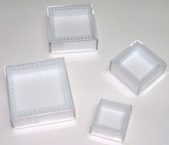 Cajitas en plastico transparente