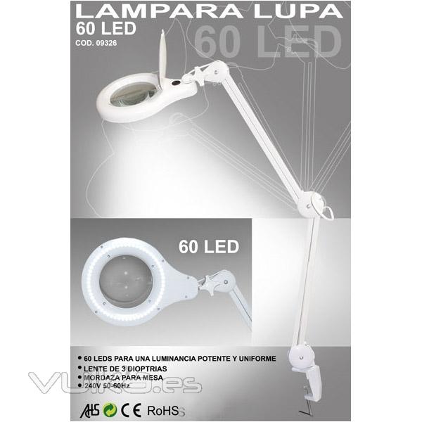 Lampara lupa con 90 leds y 5 dioptrias