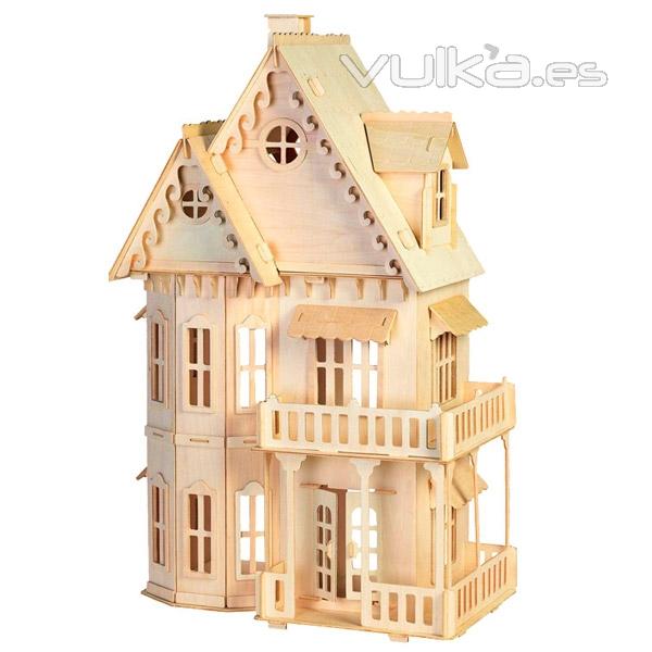 Casa de muecas Gothic House para montar y pintar 1:24 troquelad