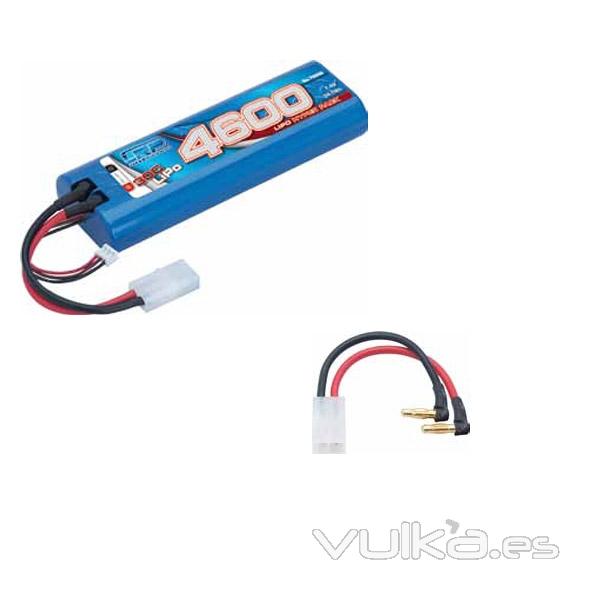 Bateria de LiPo 7,4V-4600 mAh 30C Hyper Pack Multi Conector LRP