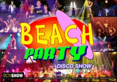 Disco show beach party