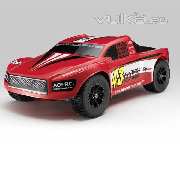 Coche rc explosin Tomahawk SC 2,4 Ghz Thunder Tiger rojo