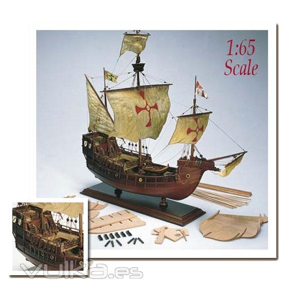 Maqueta naval Santa Maria 1:65 de Amati