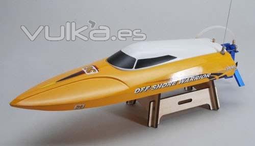 Lancha rc elctrica Off-Shore Warrior Brushless Ripmax amarilla