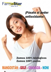 Zumos 100% bio, frescos sin mezclas, 100% puros