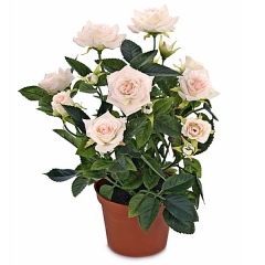 Planta artificial rosal mini en lallimonacom