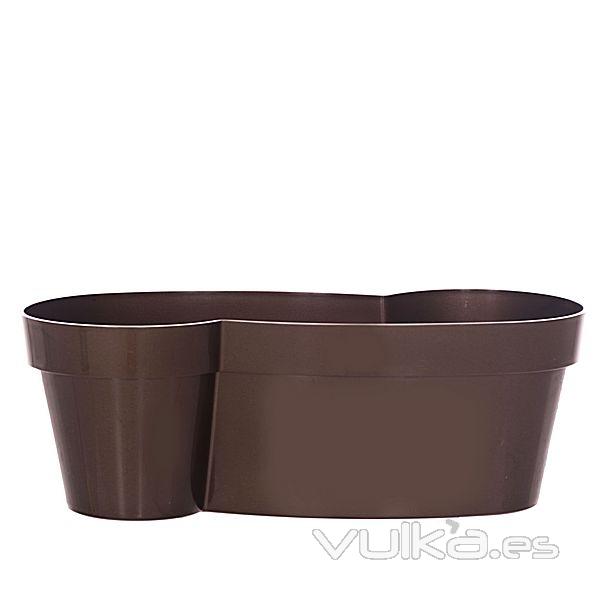 Maceta plastico forma marron en lallimona.com