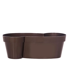 Maceta plastico forma marron en lallimonacom