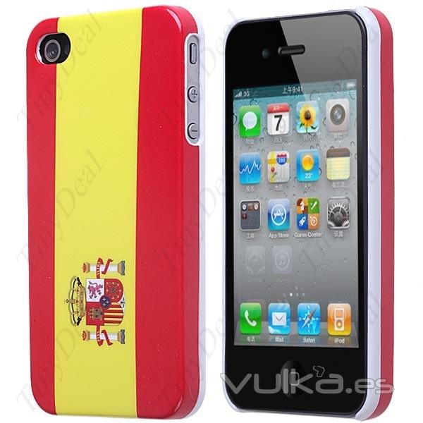 Funda Carcasa para Iphone 4 con la bandera de Espaa