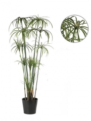 Plantas artificiales de calidad. planta cyperus artificial con maceta oasisdecor.com
