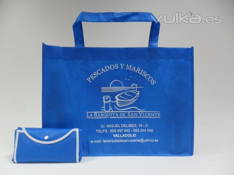 Bolsa TST (tela sin tejer) Plegable, Ecológica, Resistente y Reutilizable. ¡Desde 150 Uds.!