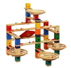 Juguetes de madera circuito de canicas de quadrilla