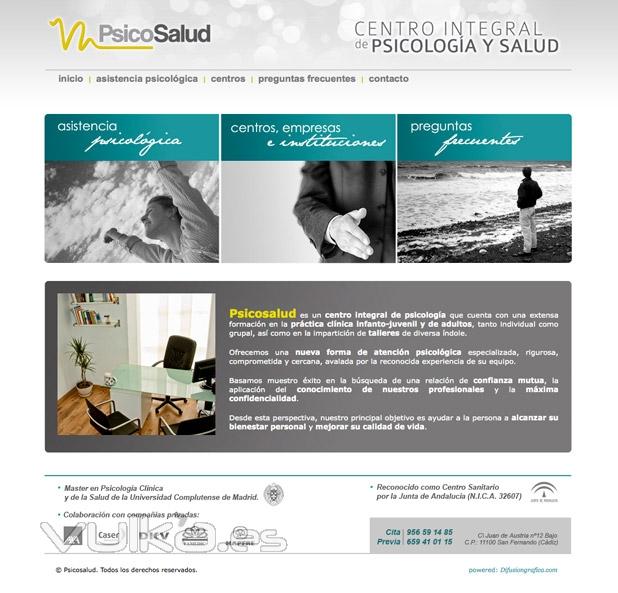 Nueva web de la clínica Psicosalud, centro integral de psicología