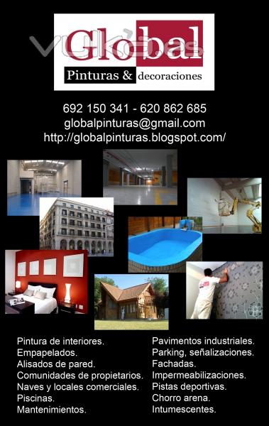 Global pinturas. Pintor Zaragoza profesional.