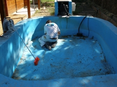 Pintura de piscinas.