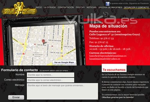 Proyecto Web: Discoteca La Posada de las Animas (En pleno centro de Madrid)