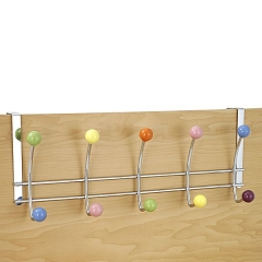 Colgador metal 10 perchas para puertas 08 en lallimonacom