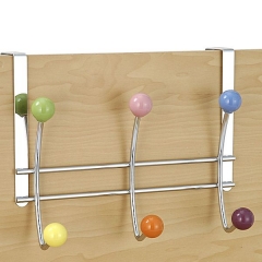 Colgador metal 6 perchas para puertas 09 en lallimonacom
