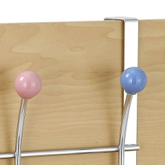 Colgador metal 6 perchas para puertas 09 en lallimonacom detalle1