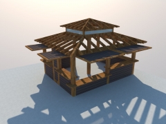 Caseta de madera, chiringuito playa, un negocio economico