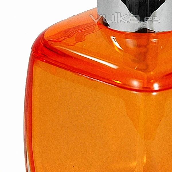 Basic dosificador baño naranja transparente acrilico en lallimona.com detalle1