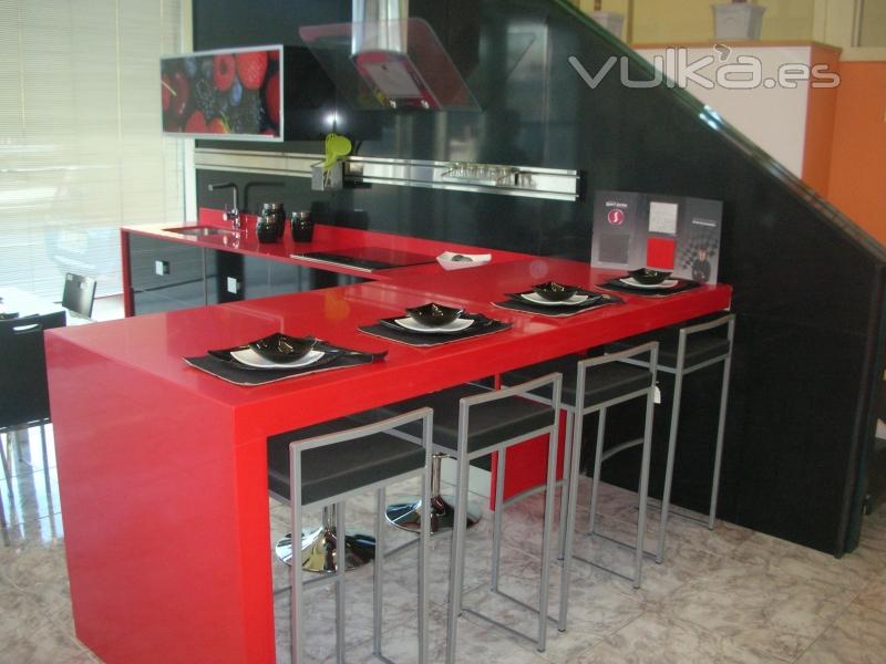 barra de silestone.